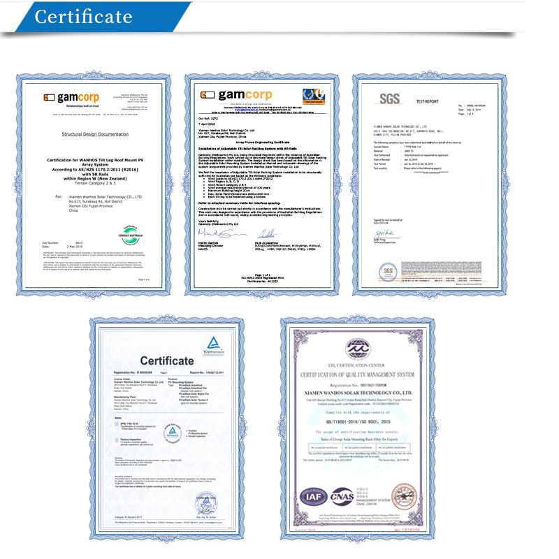 Certificate of Solar Panels Wire Mesh Fencing Trellis Gates