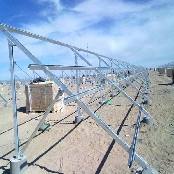 Solar Pv System Structure C-steel Ground Mounting System With Great Anti-corrosion