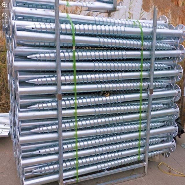 China Screw Type Ground Anchors Real Scene